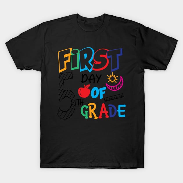 first day of 5th grade T-Shirt by busines_night